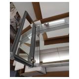 Kohler 30in W X 26in H Aluminum Two-Door Medicine Cabinet with Mirrored Doors  Beveled Edges - Retail: $267