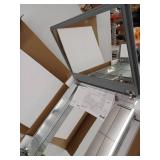 Kohler 30in W X 26in H Aluminum Two-Door Medicine Cabinet with Mirrored Doors  Beveled Edges - Retail: $267