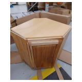 Kitchen Classics Denver 24-in W x 30-in H x 12-in D Finished Hickory Corner Kitchen Wall Cabinet - Retail: $184