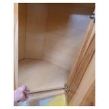 Kitchen Classics Denver 24-in W x 30-in H x 12-in D Finished Hickory Corner Kitchen Wall Cabinet - Retail: $184