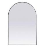 Elegant Lighting Arched Mirror, 24 x 40, Silver
