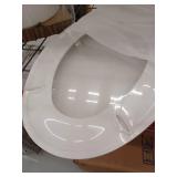 Elongated Toilet Seat And Tank with Lid in White For KOHLER Kingston Complete Solution