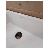 Precis Silgranit 27 in. Undermount Single Bowl Soft White Granite Composite Kitchen Sink - Retail: $805