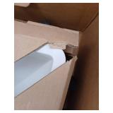 Precis Silgranit 27 in. Undermount Single Bowl Soft White Granite Composite Kitchen Sink - Retail: $805