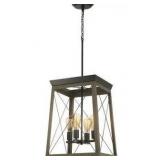Briarwood Collection 4-Light Antique Bronze Kitchen Farmhouse Pendant Hanging Light- Retail: $166