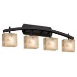 Justice Design 4-Light Bath Bar