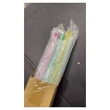 Mahjong Racks with Pushers, 4PCS Mahjong All-in-One Tile Rack and Pusher, Clear Acrylic American Majiang Tile Racks with Built-in Pushers, Transparent (pink and blue racks have a piece broken off)