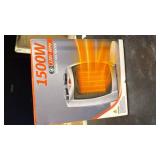 Garvee Portable Electric Space Heater - 1500W/750W Thermostat, 2-in-1 Fast Heating Ceramic Desk Heater & Fan, Safe Quiet