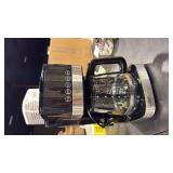 Amazon Basics Programmable 12 Cup Drip Coffee Maker with Glass Coffee Pot (1.9 Qt), Auto Shut-off, Touch Screen, Auto Pause, Removable Filter Basket, Black & Silver - Retail: $0