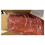 Deep Seat Cushion Set, Waterproof Patio Furniture Cushions, 22 x 22 Inch, Outdoor Couch Cushions with Back Cushion and Adjustable Straps for Chair Sofa Couch (rust, 22 Ã 22 Inch - Retail: $0