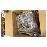 Kira Home Dempsey 16  Modern Farmhouse 5-Light Pendant Light  Open Shade Design  Black Accents + Smoked Birch Finish - Retail: $147