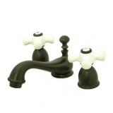 Kingston Brass KS3955PX Restoration Mini-Widespread Bathroom Faucet  Oil Rubbed Bronze - Retail: $272