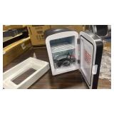 Antarctic Star 4L Makeup Mini Refrigerator With Mirror for Bedroom, Car, Office & Dorm, Portable Small Cooler for Cosmetics, Skin Care, Black - Retail: $0