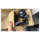 AmazonBasics 1\" Curtain Rod with Round Finials, 36\" to 72\", Black - Retail: $51