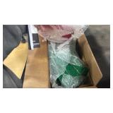 LAMPHOME 48in Pre-Lit Outdoor Christmas Wreath Decoration, 104 LED Lights Metal Holiday Decor for Home, Bow - Green/Red - Retail: $0