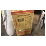 Black Oil-Filled Electric Space Heater with Wheels - Retail: $45