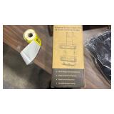 SWTYMIKI Over The Door Shower Caddy - Stainless Steel Hanging Shower Organizer With Soap Holder & 16 Hooks No Drilling Hanging Caddy Over Door To Organize Bathroom Essentials, Sand Nickel - Retail: $0