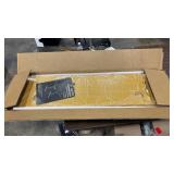 YDN Glass Standing Desk, 48x24 Inch White Standing Desk Adjustable Height Electric Stand Up Quick Install for Computer Desks, Black - Retail: $0