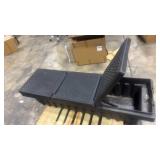 Truck Bed Tool Box (used, no key but does open on left side) 5ft long on bottom (72in x 21in) overhang  - Retail: $0