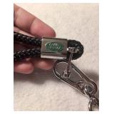 Land Rover Braided Leather Keychain