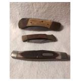 Old Timer Pocket Knife Collection - 3 ct