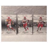 2024 Panini Prestige Kansas City Chiefs Team Set: Pacheco, Jones, Karlaftis - 3 ct