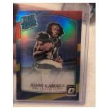 2017 Donruss Optic Alvin Kamara Rated Rookie Card