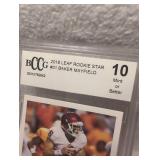 2018 Leaf Baker Mayfield Rookie Card BGS Graded 10 Mint or Better