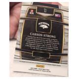 2022 Panini Select Carson Strong Nevada Draft Pick Card