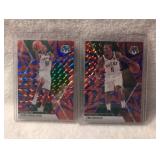 2019-20 Panini Mosaic Khris Middleton + Eric Bledsoe Basketball Cards- 2 ct