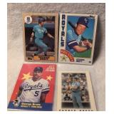 George Brett Kansas City Royals Baseball Cards Collection - 4 ct