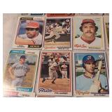 Vintage Topps Baseball Cards Collection - 24 Card Collection