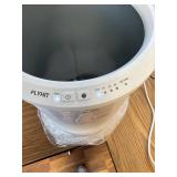 $110 Towel Warmer for Bathroom, Bucket, Wood Handle, Auto Shutoff