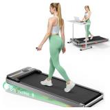 $135 Walking Pad Under-Desk Treadmill with Incline 2.5HP, 265 lbs