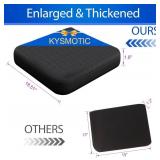 Gel Seat Cushion for Long Sitting, Large & Thick, Black Cover