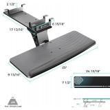 $100 EUREKA Keyboard Tray, Height Adjustable Under Desk 25x9"