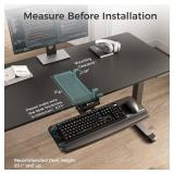 $100 EUREKA Keyboard Tray, Height Adjustable Under Desk 25x9"