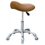 $184 FRNIAMC Saddle Stool with Wheels, Ergonomic