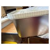 Prodigen Large Stainless Steel Cat Litter Box with Lid, 24x16x12