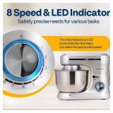 $85 VIVOHOME 4.75-Quart Stand Mixer, 8-Speed Electric Silver