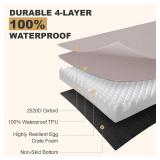 Indestructible Large Dog Bed with Orthopedic Memory Foam 36x27