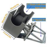 $91 Sliding Gate Rollers, Nylon Cantilever, 4" Sq Post Gate Frame