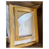 $100 Bamworld Bar Stools Set of 2 Counter Height 24in Backless Bamboo