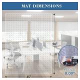 $58 Tydle Chair Mat for Carpet, 60" x 46", Non-Slip, Clear