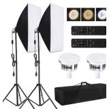 $116 Andoer Lighting Kit: Bi-Color LED 85W (2) + 50x70cm Softbox