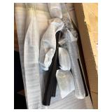 $90 42in Wall Mounted Clothes Rack with Walnut Wood Shelf, Heavy Duty