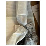 $90 42in Wall Mounted Clothes Rack with Walnut Wood Shelf, Heavy Duty