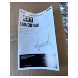 $90 Clothes Rack 450 LBS Load, Metal, Rolling, Black, with Wheels