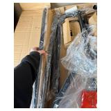 $90 Clothes Rack 450 LBS Load, Metal, Rolling, Black, with Wheels