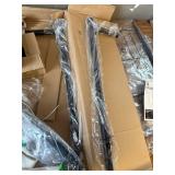 $90 Clothes Rack 450 LBS Load, Metal, Rolling, Black, with Wheels